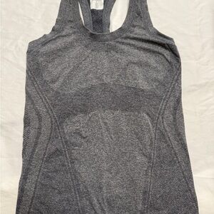 Athleta Seamless Racerback Workout Tank Top Gray – Size Small